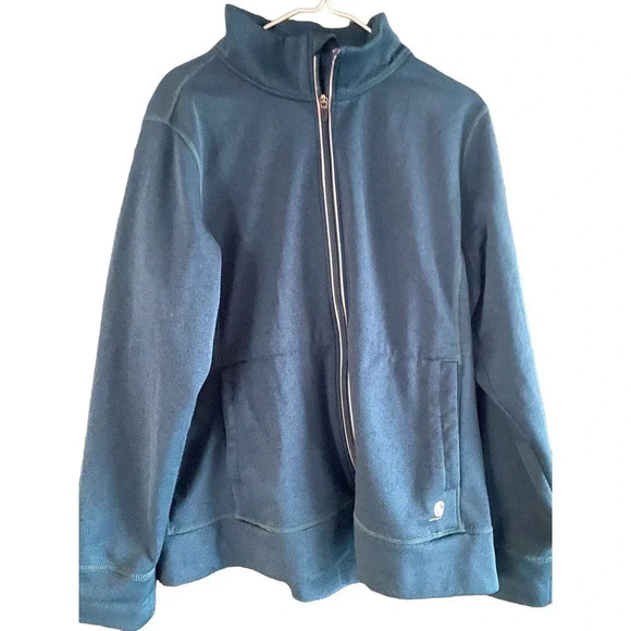 Carhartt Men's Blue Long Sleeve Fleece Lined Full Zip Track Jacket Size XXL - Picture 1 of 9
